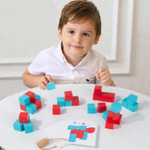 Extrokids Children Montessori Wooden 3D Jigsaw Puzzle Pixy Cubes Spatial Thinking Learning Educational Toy - EKT1854